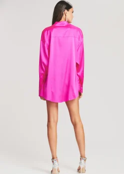 Retrofete Bec Silk Top Neon Pink Outlet