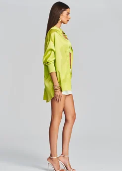 Retrofete Bec Silk Top Neon Yellow Cheap