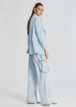Retrofete Beckett Denim Blazer Skylight Online