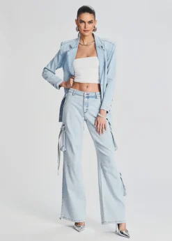 Retrofete Beckett Denim Blazer Skylight Online