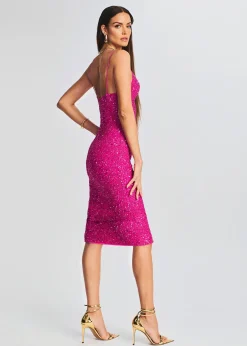Retrofete Billie Sequin Dress Knockout Pink Hot