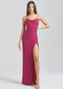 Retrofete Blair Sequin Dress Dragon Fruit Shop