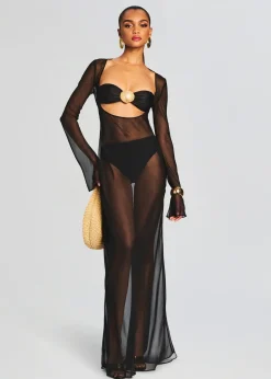 Retrofete Blanca Maxi Dress Black Store
