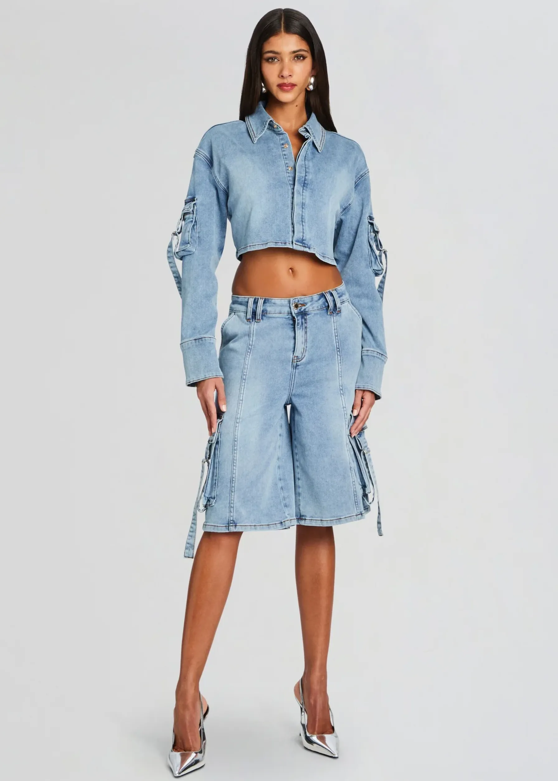 Retrofete Blu Cargo Top Vintage Celeste Outlet