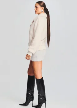 Retrofete Caleb Teddy Jacket Cream Fashion