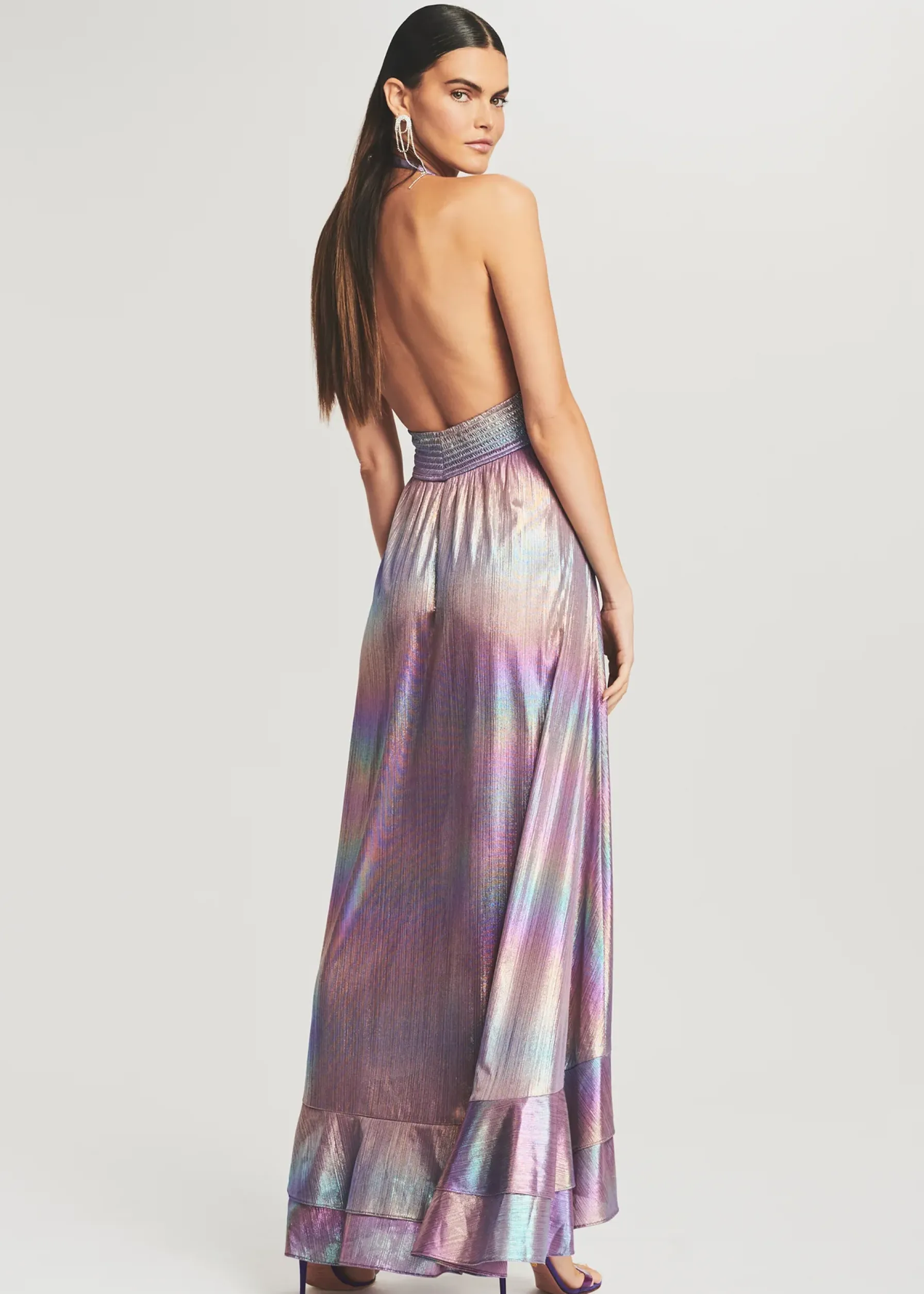 Retrofete Calico Dress Lilac Aurora Outlet
