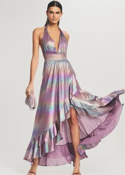 Retrofete Calico Dress Lilac Aurora Outlet