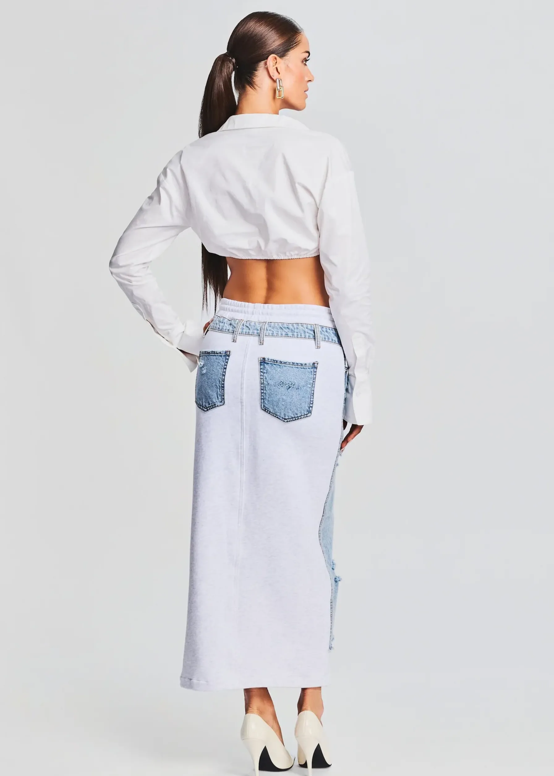 Retrofete Calla Maxi Skirt Tidal Sale