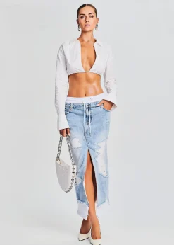Retrofete Calla Maxi Skirt Tidal Sale