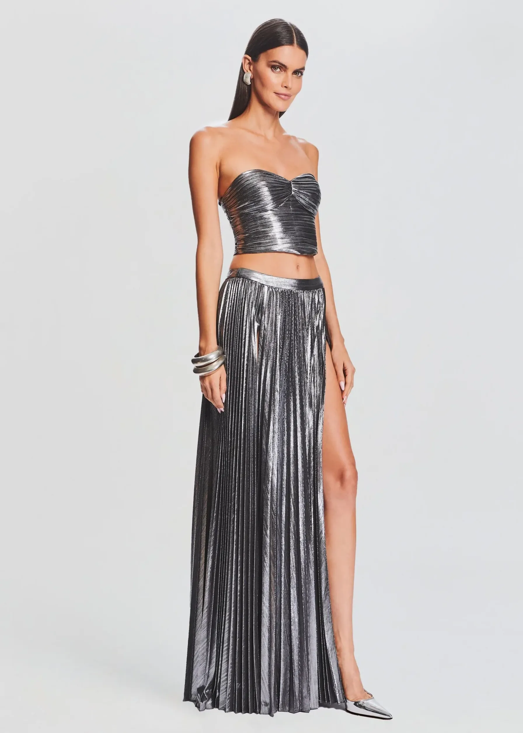 Retrofete Camrie Skirt Gunmetal Flash Sale