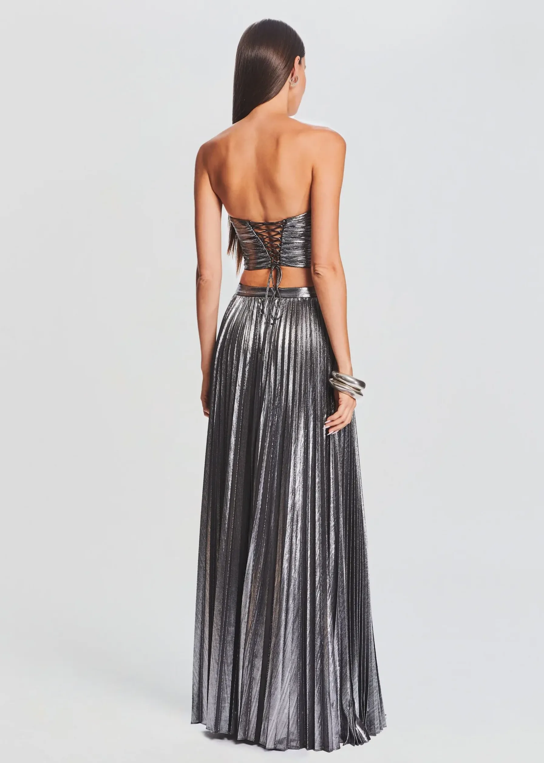 Retrofete Camrie Skirt Gunmetal Flash Sale