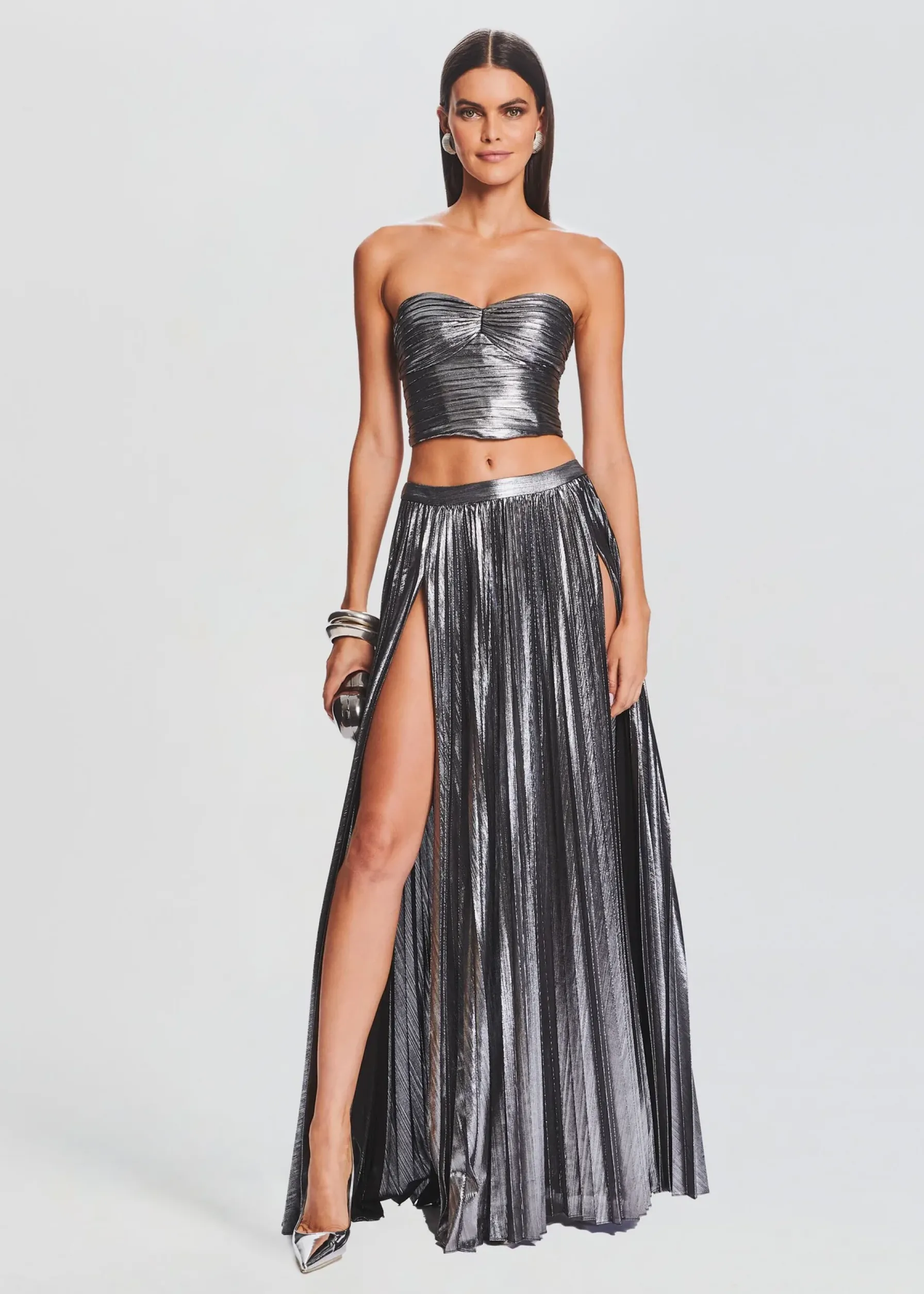 Retrofete Camrie Skirt Gunmetal Flash Sale