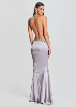 Retrofete Chantelle Dress Mink Grey Outlet