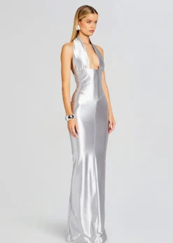 Retrofete Charity Dress Silver Cheap