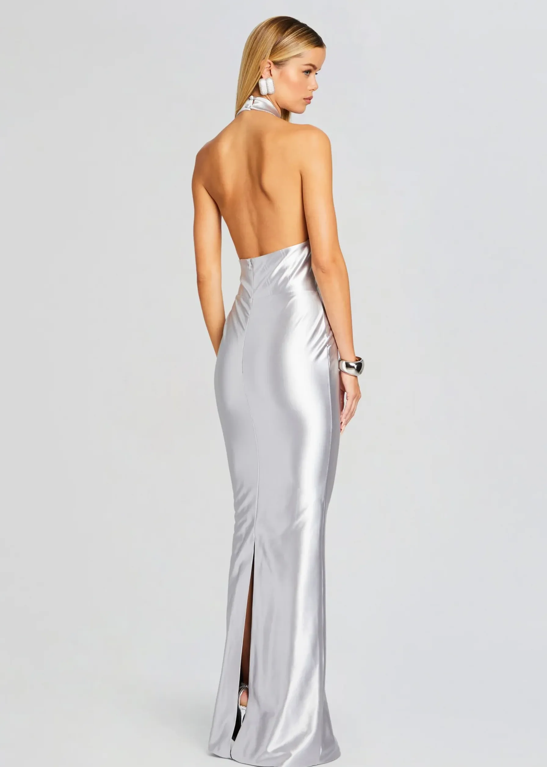 Retrofete Charity Dress Silver Cheap