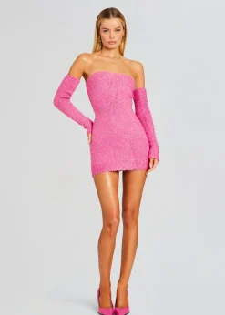 Retrofete Chelsey Boucle Dress Malibu Pink Cheap