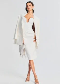 Retrofete Cheryl Dress White Discount