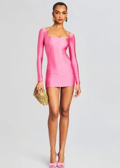 Retrofete Chiara Lycra Mini Dress Rose Blossom Shop