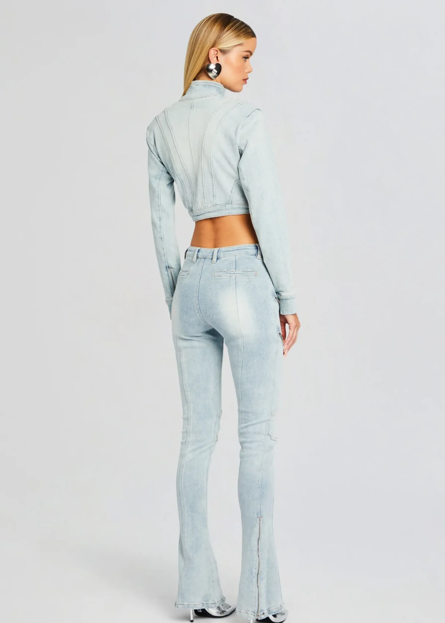 Retrofete Chrissy Denim Jacket Skylight Fashion