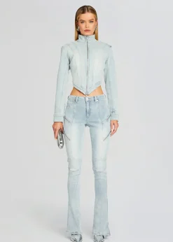 Retrofete Chrissy Denim Jacket Skylight Fashion