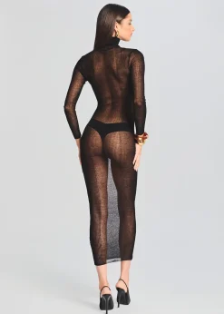 Retrofete Christine Dress Black Hot