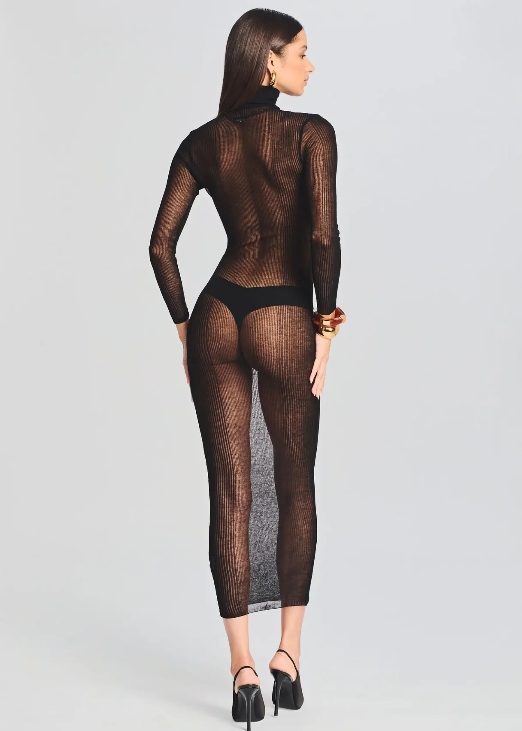 Retrofete Christine Dress Black Hot