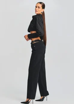 Retrofete Christy Straight Leg Jean Stone Black Cheap