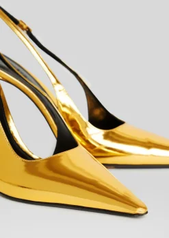 Retrofete Cindy Slingback Heel Gold Best Sale