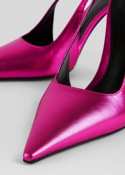 Retrofete Cindy Slingback Heel Metallic Pink Hot