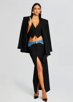 Retrofete Clarette Skirt Black/River Best