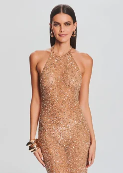 Retrofete Clarisse Sequin Dress Champagne Clearance