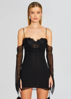 Retrofete Colette Dress Black New