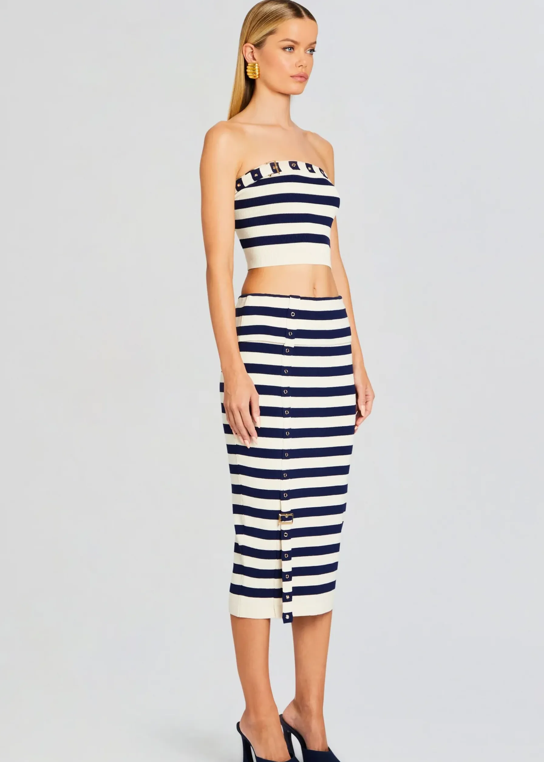 Retrofete Constance Knit Top Cream/ Navy Cheap