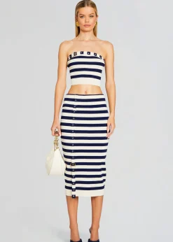 Retrofete Constance Knit Top Cream/ Navy Cheap
