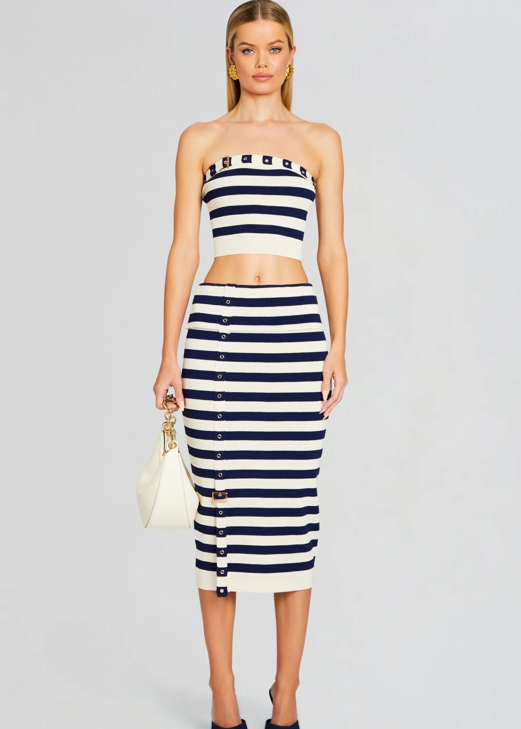 Retrofete Constance Knit Top Cream/ Navy Cheap