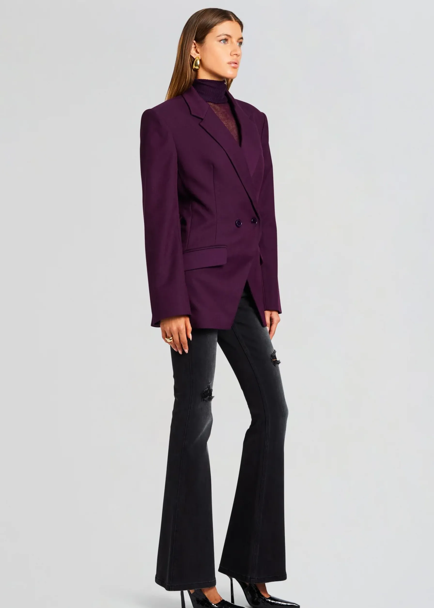 Retrofete Cosmo Blazer Eggplant Shop