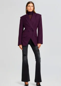 Retrofete Cosmo Blazer Eggplant Shop