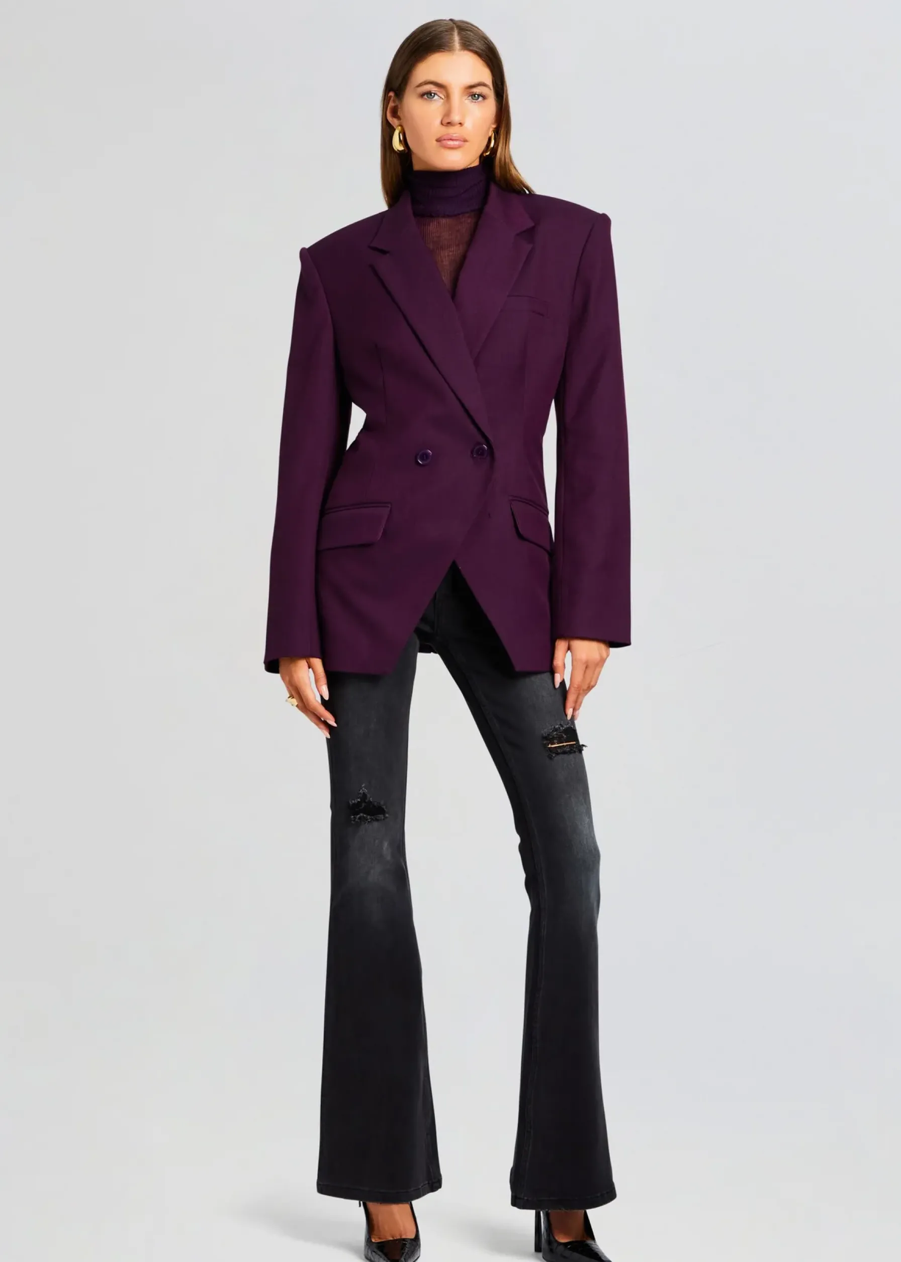 Retrofete Cosmo Blazer Eggplant Shop