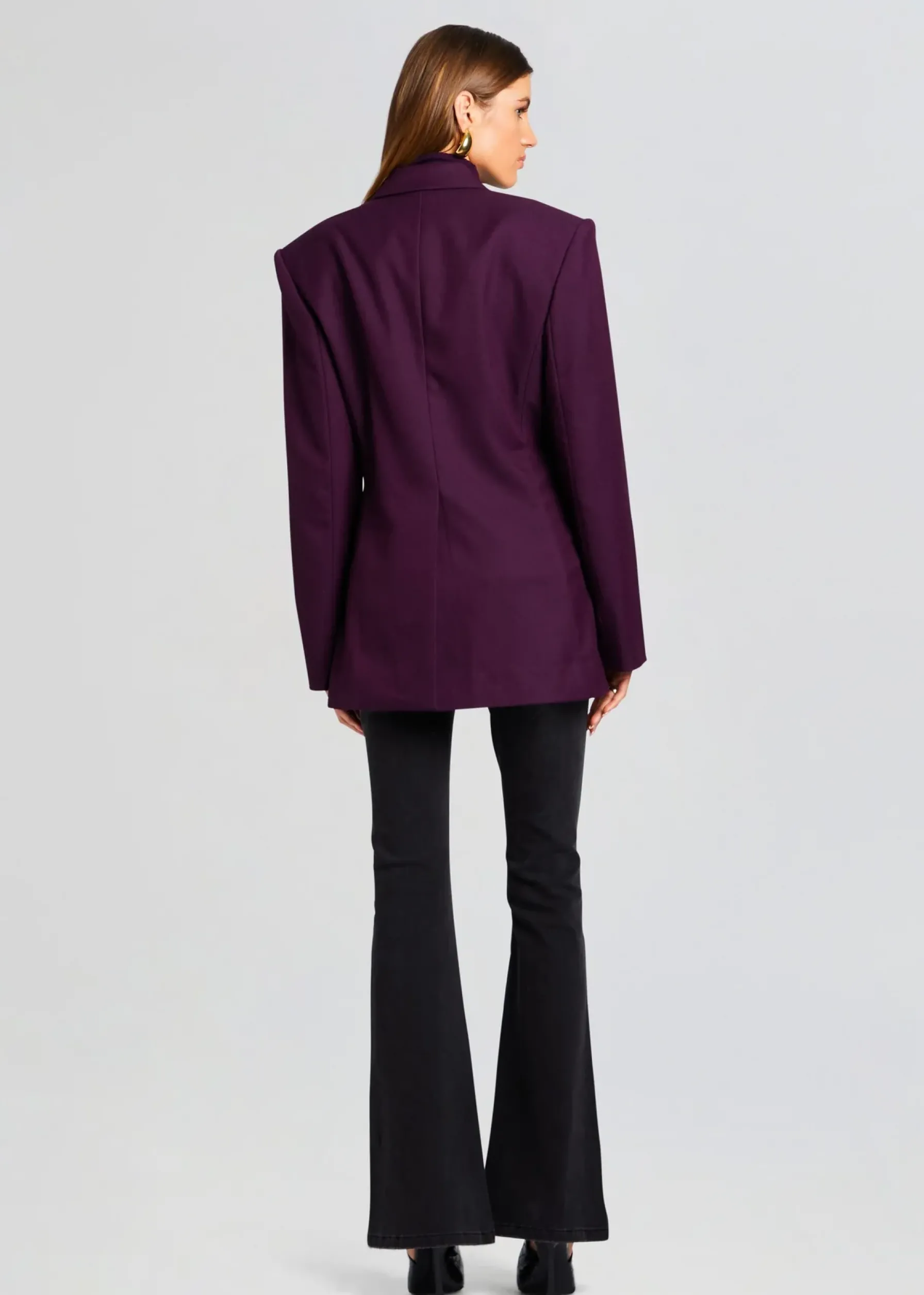 Retrofete Cosmo Blazer Eggplant Best Sale