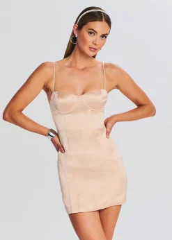Retrofete Cosmo Dress Dusty Peach Clearance