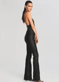 Retrofete Cynthia Coated Denim Jumpsuit Coated Black Cheap