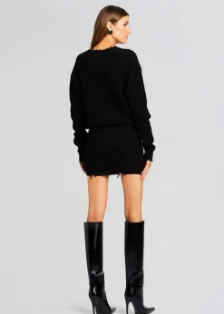 Retrofete Daniella Sweater Dress Black Cheap