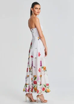 Retrofete Danny Long Dress White Bonita Outlet