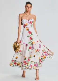 Retrofete Danny Long Dress White Bonita Outlet