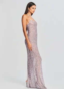 Retrofete Dante Sequin Dress Mink Grey Hot