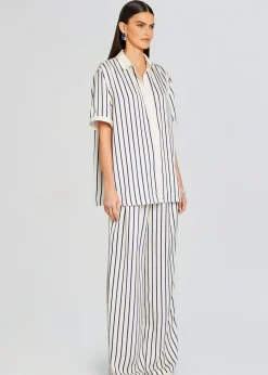 Retrofete Davey Blouse Navy/ Ivory Stripe Hot