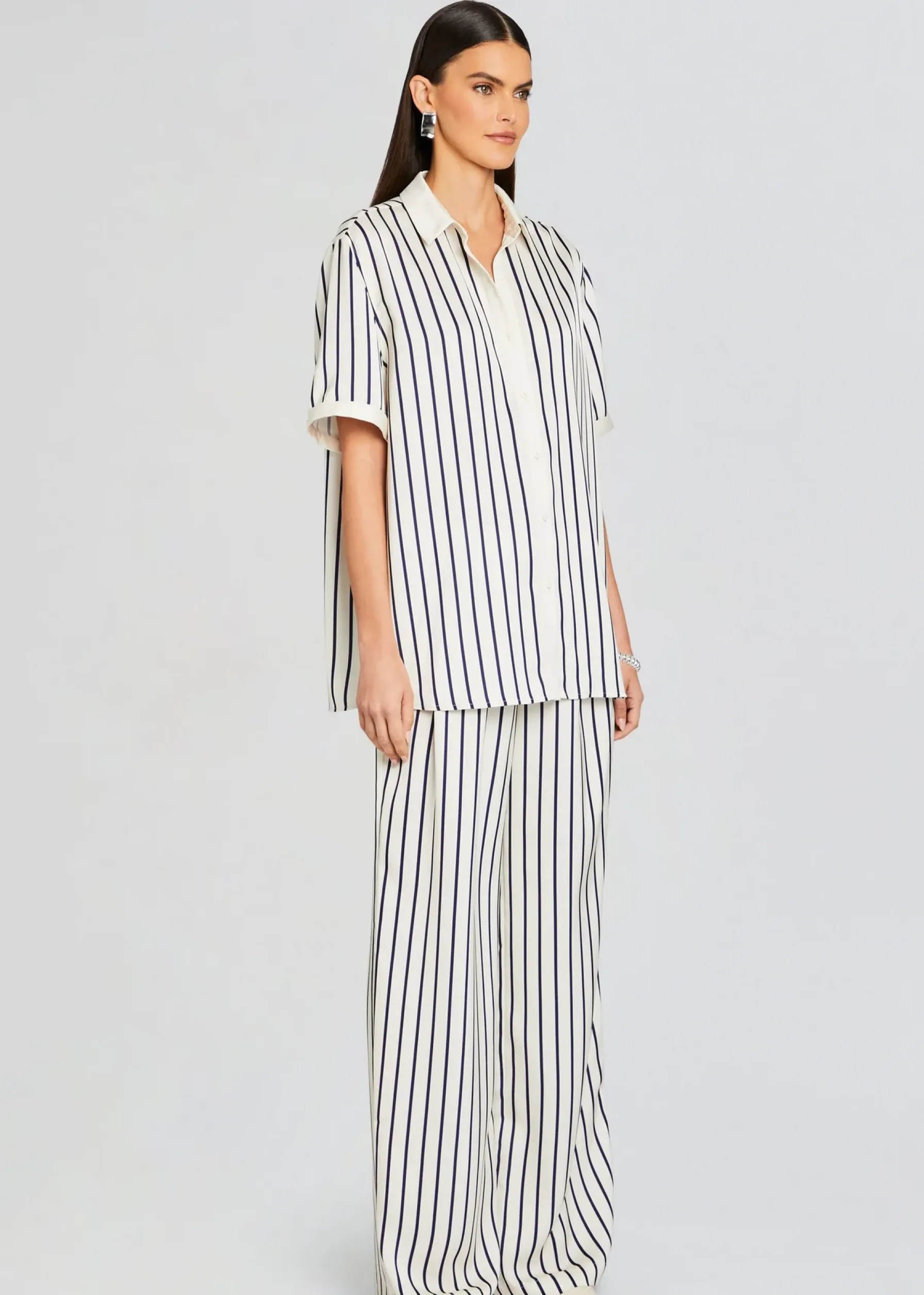 Retrofete Davey Blouse Navy/ Ivory Stripe Hot