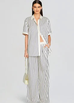 Retrofete Davey Blouse Navy/ Ivory Stripe Hot