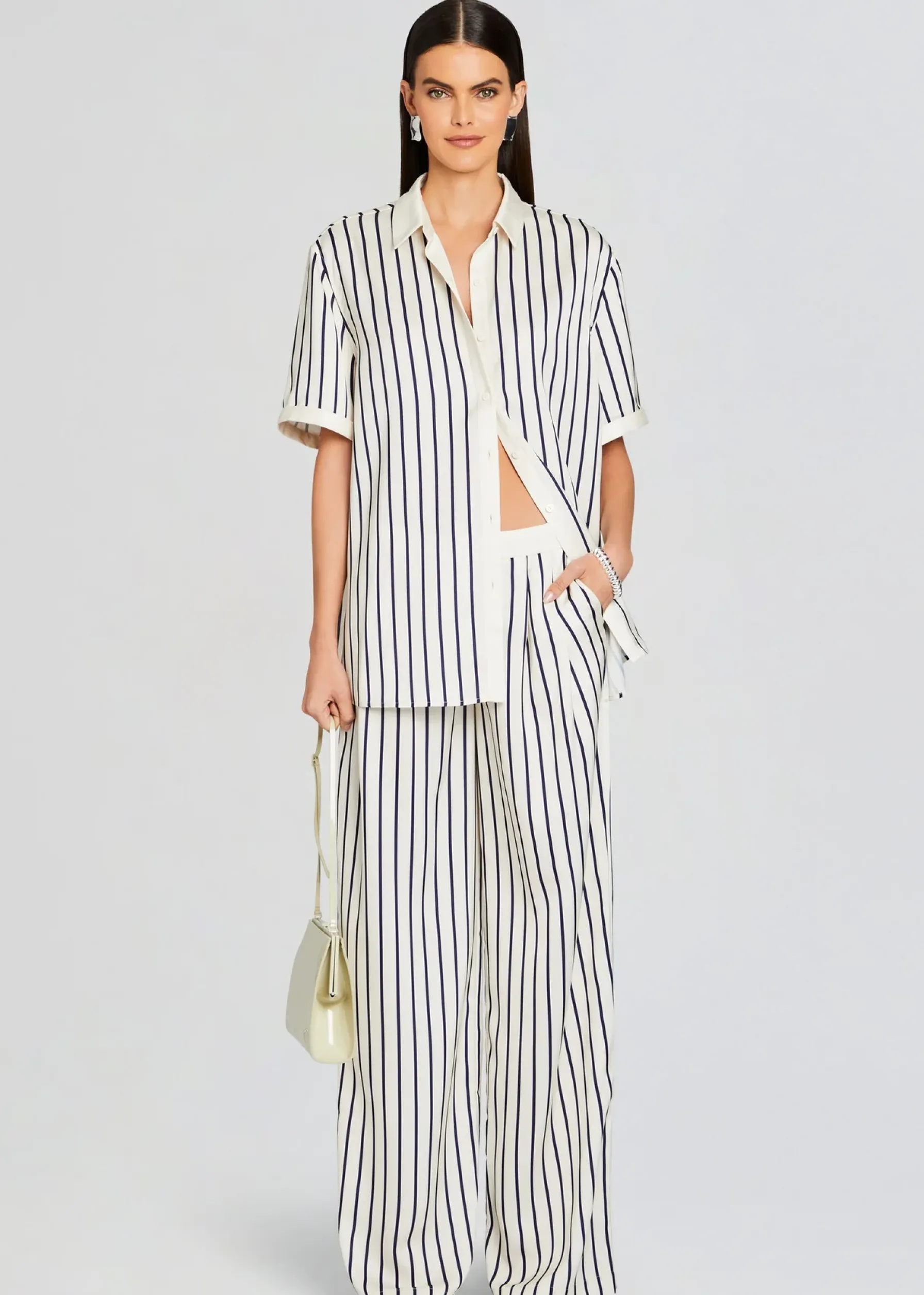 Retrofete Davey Blouse Navy/ Ivory Stripe Hot