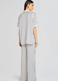 Retrofete Davey Blouse Navy/ Ivory Stripe Best